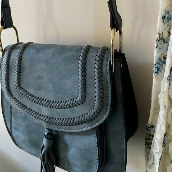 Blue Franco Sarto Saddle Bag - Picture 11 of 13